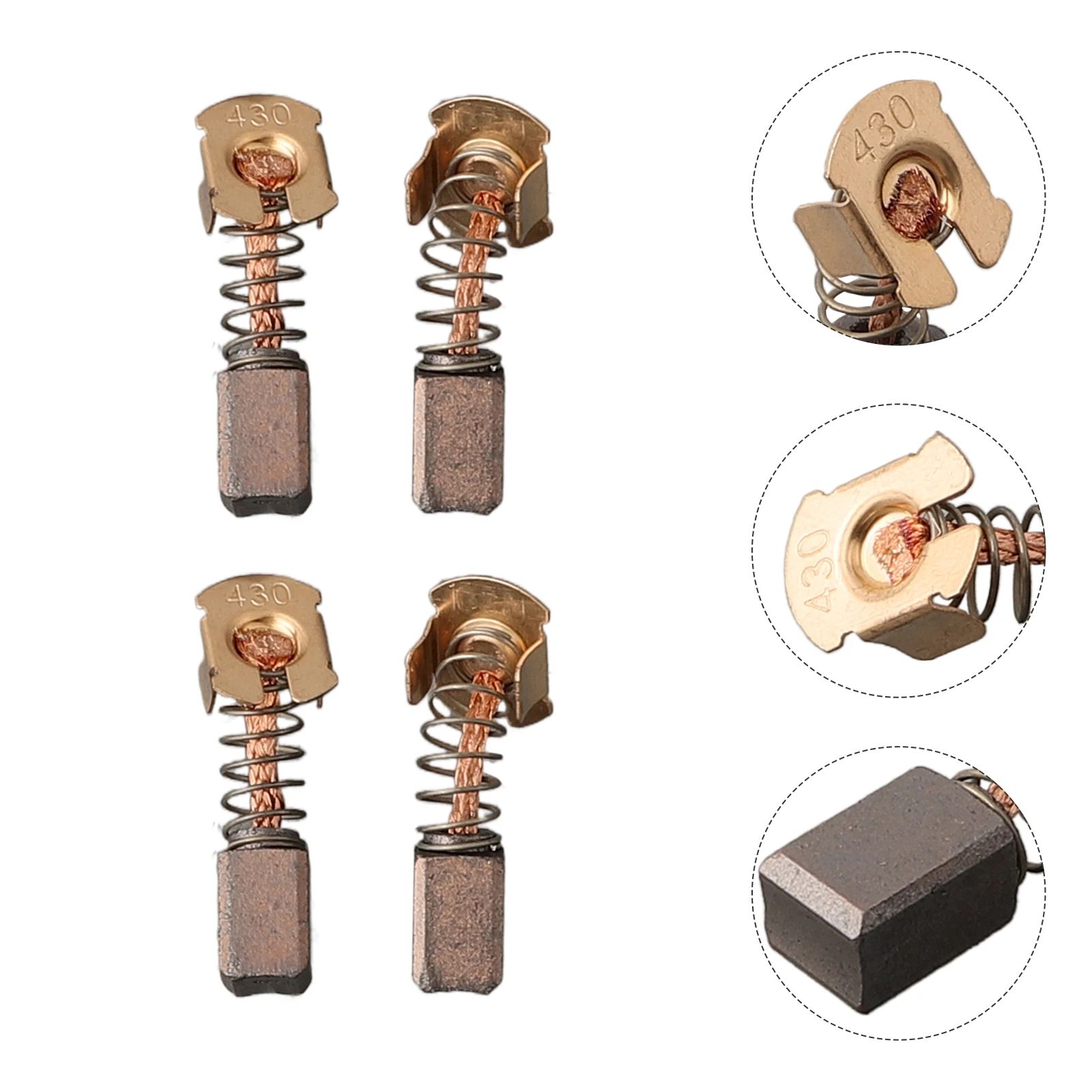 CB430 щетки угольные 4x/набор для замены электрических инструментов 10x7x7 мм BHR200 DGA452