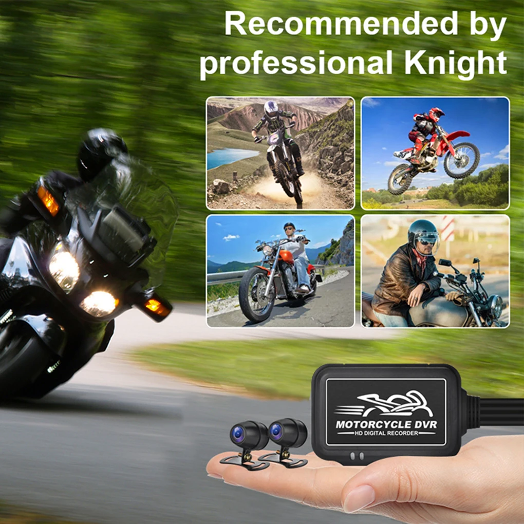 

Motorcycle Camera Removable WiFi 1080P Waterproof Dustproof Parking Sensor Metal Lens Camcorder Motorcycling Recorder