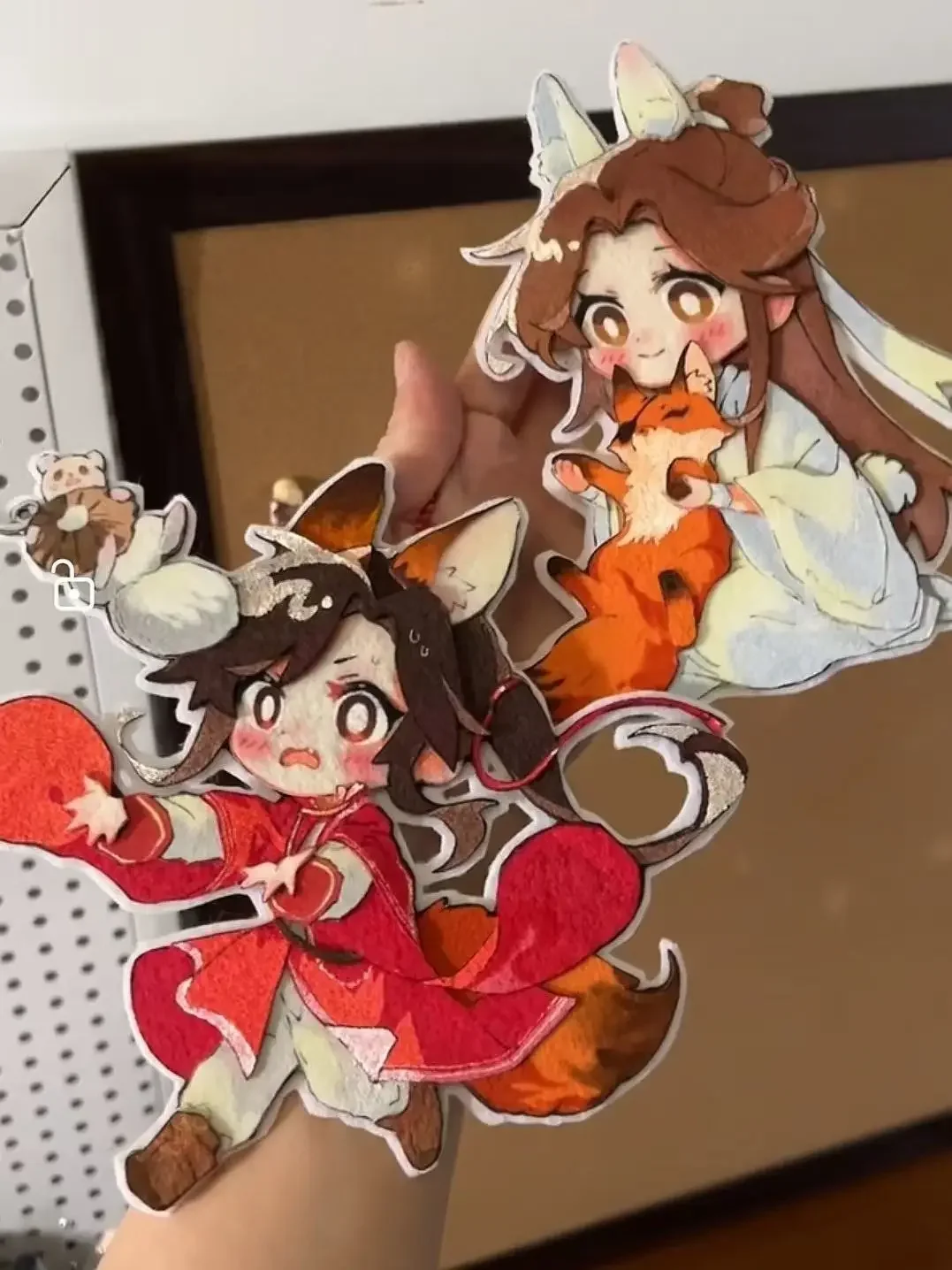 Аниме небесные официальные благословения Xie Lian Hua Cheng Q Edition яркая Нетканая