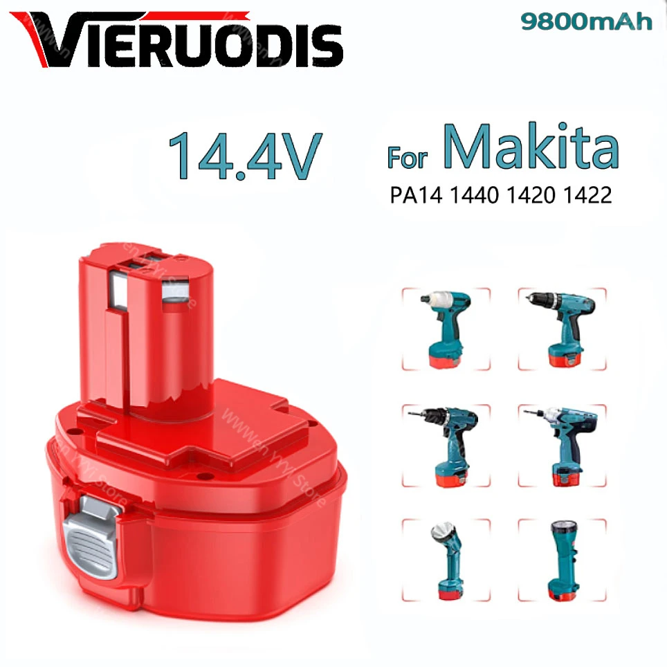 Перезаряжаемый аккумулятор для беспроводной дрели Makita PA14 1433 JR140D 1420 6280D 6281D 6333D