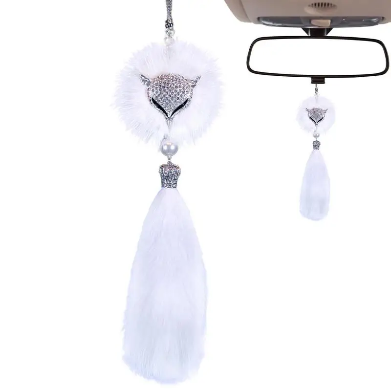 

Bling Car Pendant Fox Ball Car Interior Hangings Decoration Car Interior Hangings Decoration Car Accessories Fox Hair With