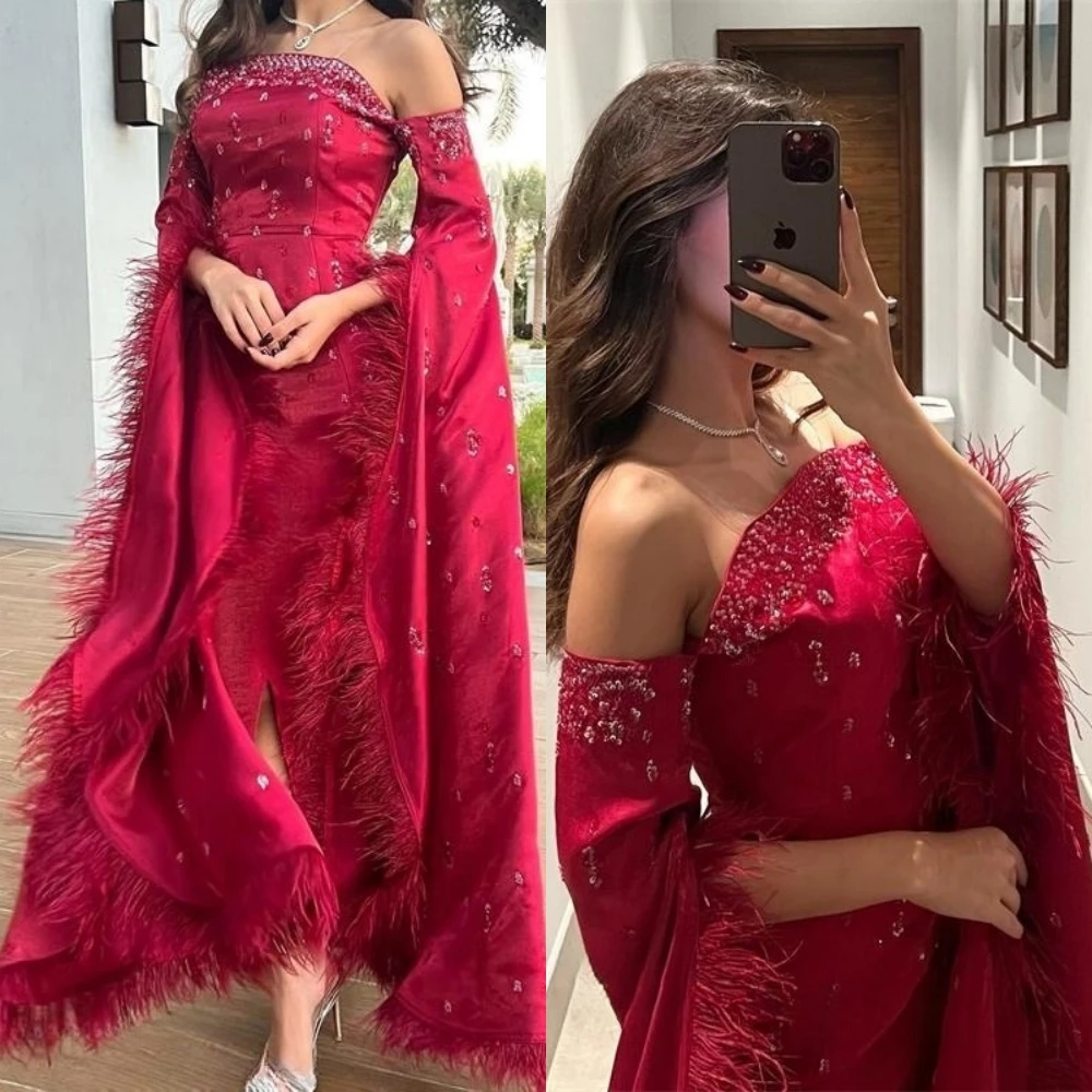 

Strapless Sleeveless Ankle Length Prom Dresses Exquisite Trumpet Beading Sequin Formal Occasion Gown Evening Dress 2023