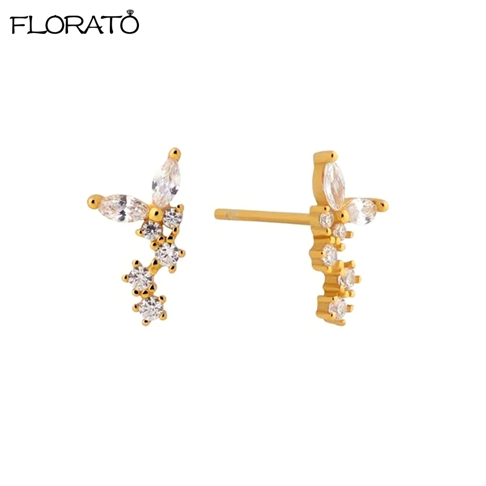 Женские серьги-гвоздики из серебра