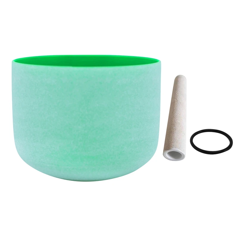 

Crystal Singing Bowl Quartz Frosted Crystal Singing Bowl 8 Inch Singing Bowl for Sound Therapy and Meditation