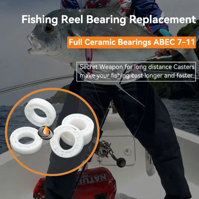 1Pcs Ceramic Bearing 693  Full Ceramic Bearing  ABEC-9 3X8X4 mm  ZRO2 Zirconia Ceramic bearing for fishing reel