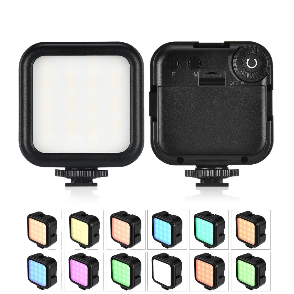 Travor светодиодный видео светильник Камера Портативный мини фотографии RGB