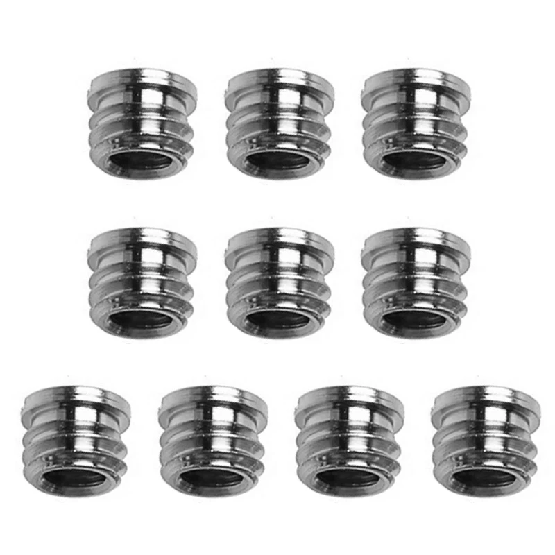 

10pcs/pack 1/4" To 3/8"inch Convert Screw Standard Adapter Reducer Bushing Converter For DSLR Camera Camcorder Tripod Monopod