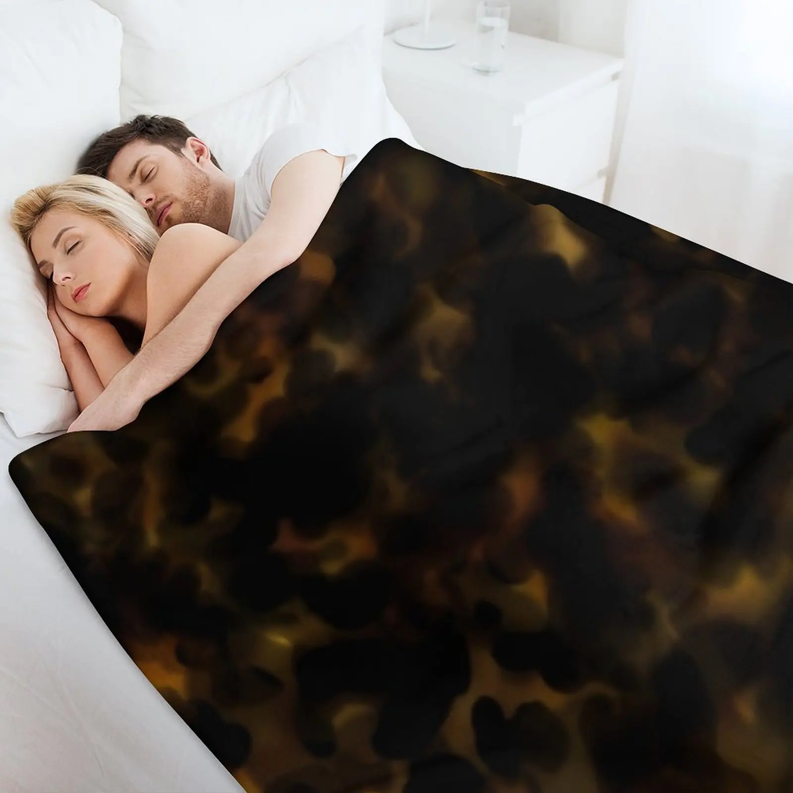 Стильное одеяло в виде панциря черепахи с животным узором волосатое ретро мягкие