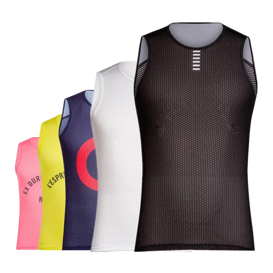 

Sports First Layer White Undershirt Lightweight Mesh Cycling Base Layer Men's Bicycle Jersey Breathable Sport Underwear Summer