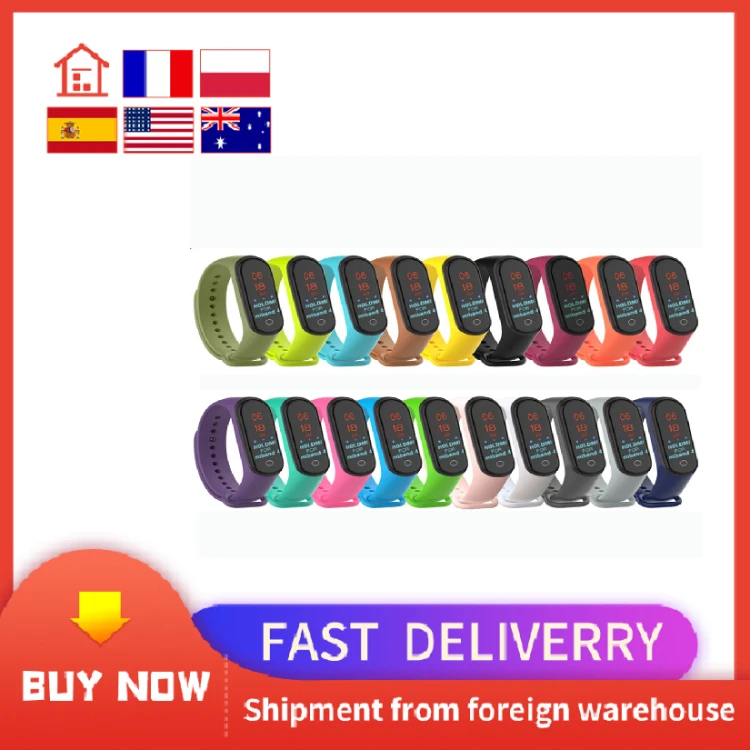 

Цветной ремешок для mi band 4, сменный силиконовый ремешок для mi band 4, аксессуары для смарт-браслета xiaomi mi4