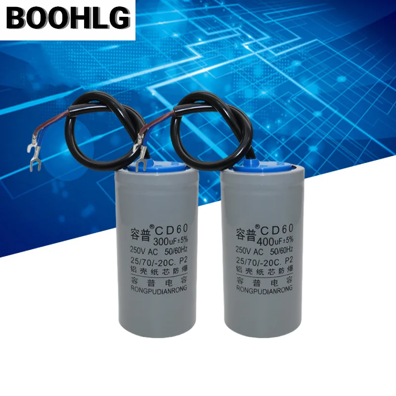 1 шт. CD60 пусковой конденсатор 250 В 75 мкФ 100 мкФ 250 мкФ 300 мкФ 350 мкФ 500 мкФ пусковой конденсатор двигателя (art.: 3920d07c703ca) - 3920d07c703ca