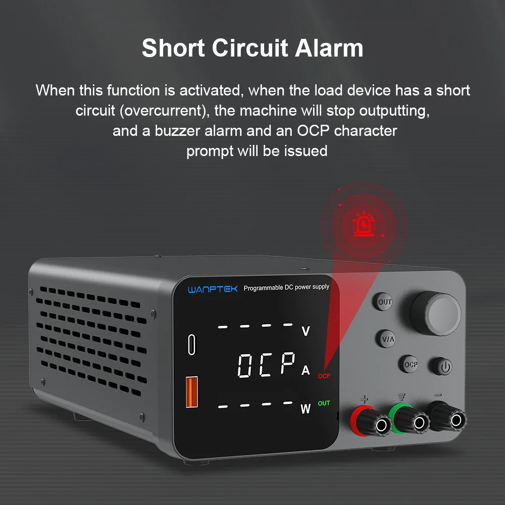 Регулируемый лабораторный источник питания постоянного тока Wanptek 30 В 10 А 60 5