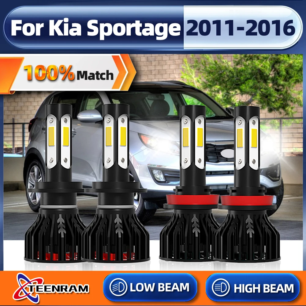 

40000LM 240W Car LED Headlights Bulbs H7 H11 Canbus Auto Headlamp 6000K White High Low Beam 12V 24V For Kia Soul 2012 2013