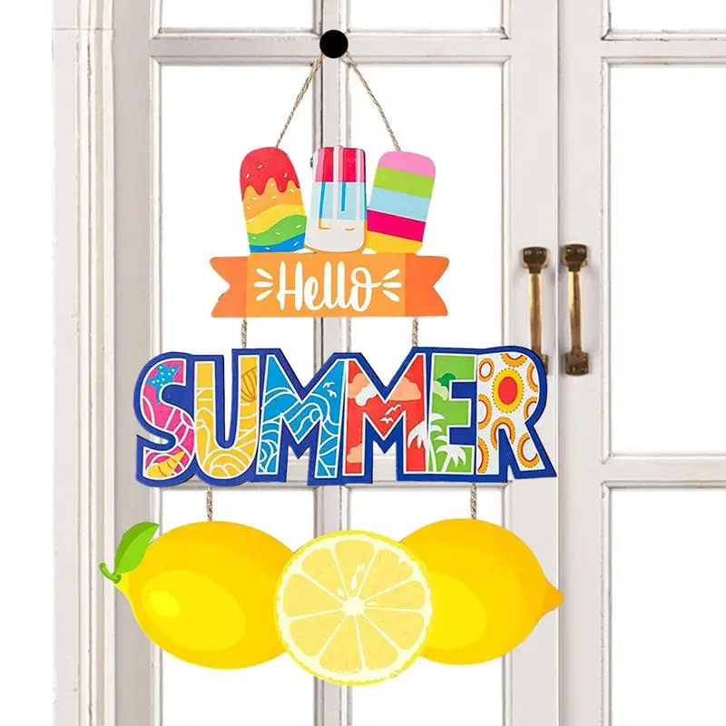 

Надпись на летнюю дверь, деревянный настенный Декор, знак на входную дверь, гладкий и прочный летний Декор на дверь в пляжном стиле для входн...