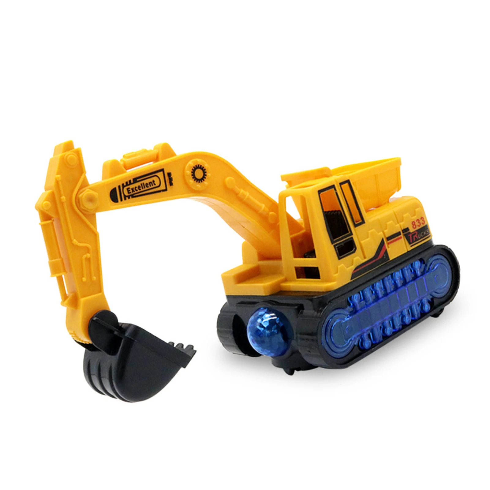 

Children'S Electric Flash Swivel Excavator Forklift Electric Deformation Universal Wheel Flash Plane Engineering Vehicle Boy Toy