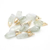 natural stone pendants irregular healing white crystal stone charms for jewelry making necklace bracelet meditation