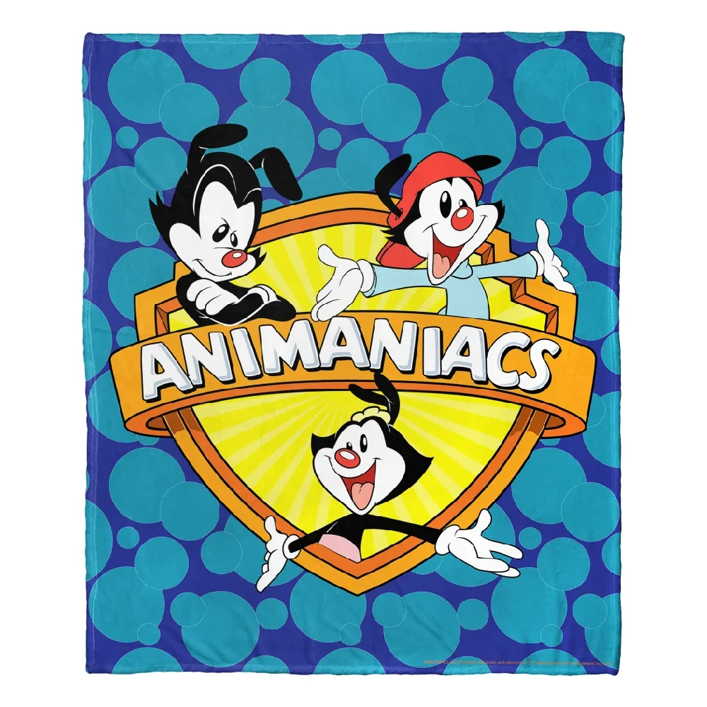 

Плед с логотипом Animaniacs Aggretsuko Comics, шелковое одеяло 50x60 дюймов
