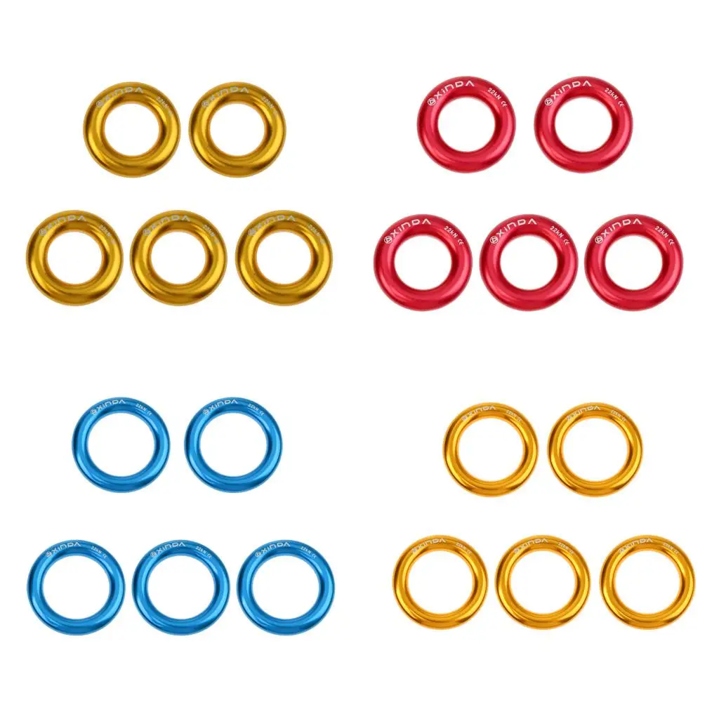 

5pcs 4950lbs Rappel Bail-Outs Carabiner Rigging Belay Hammock