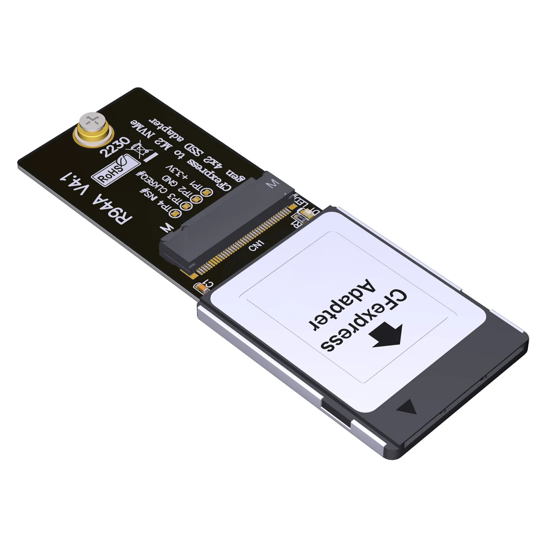 PCI-e 4.0 Cfexpress to M.2 NVMe 2230 Gen 4x2 SSD Adapter Riser Card PCIe R94A for Canon R5 Z6Z7 XBOX Storage Memory - купить по