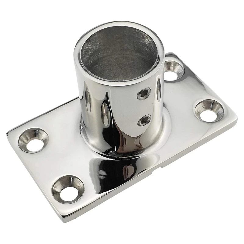 

Boat Rectangular Base Steel Marine Hardware Boat Hand Railing Fitting Marine Hand Rail Fittings Tube For Boats Awning