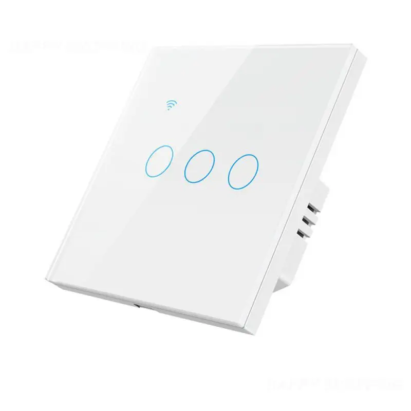 

Tuya EU US Wifi Smart Touch Switch 1/2/3/4 Gang Wall Switch Smart Life APP Remote Control Support Alexa Home Alice