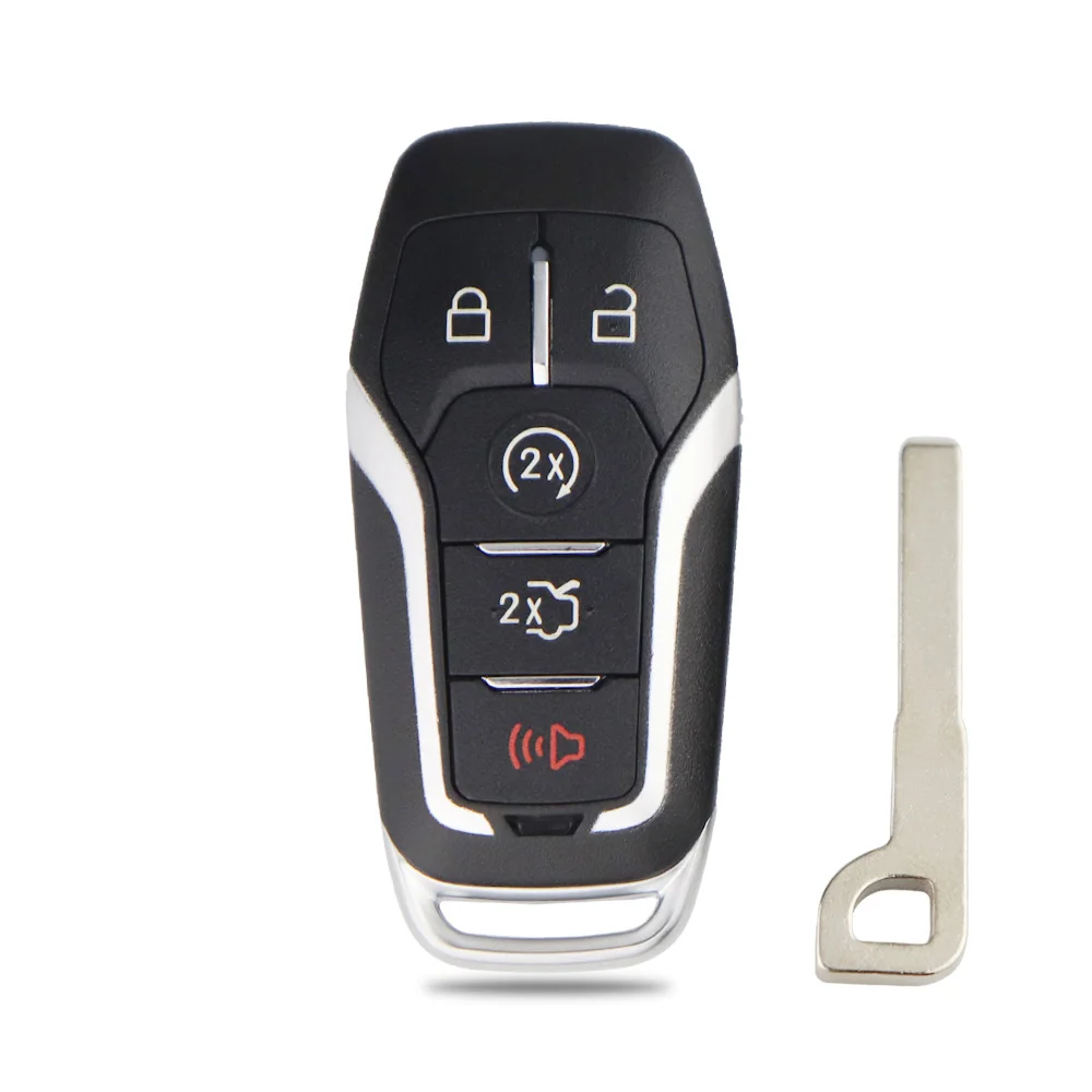 

YIQIXIN Smart Remote Car Key Shell Case 3/4/5 Button For Ford F150 Explorer Edge Mustang Fusion 2015 2016 2017 HU101 Blade Cover