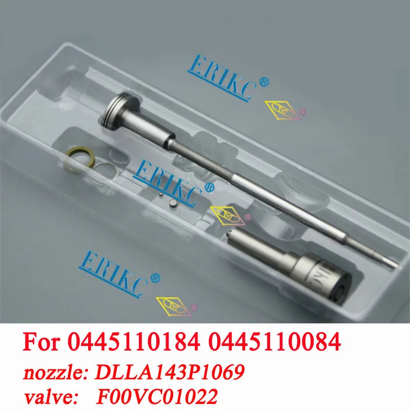 0445110184 0445110084 Ремкомплекты дизельных форсунок Revisie наконечник форсунки DLLA143P1069 Klep