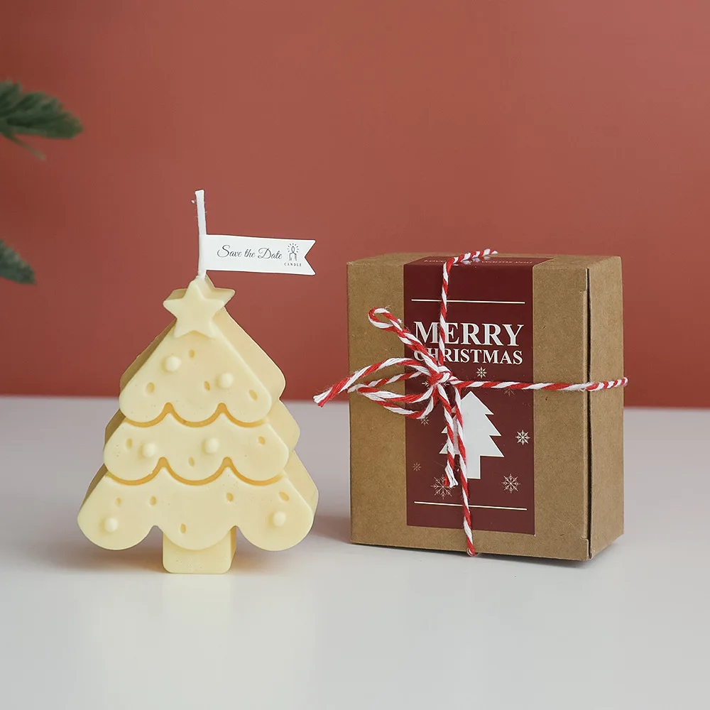Рождественские свечи украшения для дома Рождественская елка ароматическая
