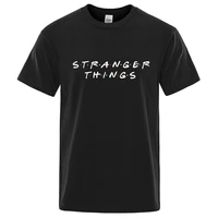 stranger things letter men t shirts fashion breathable high quality tee clothes cotton summer loose casual oversized t shirt