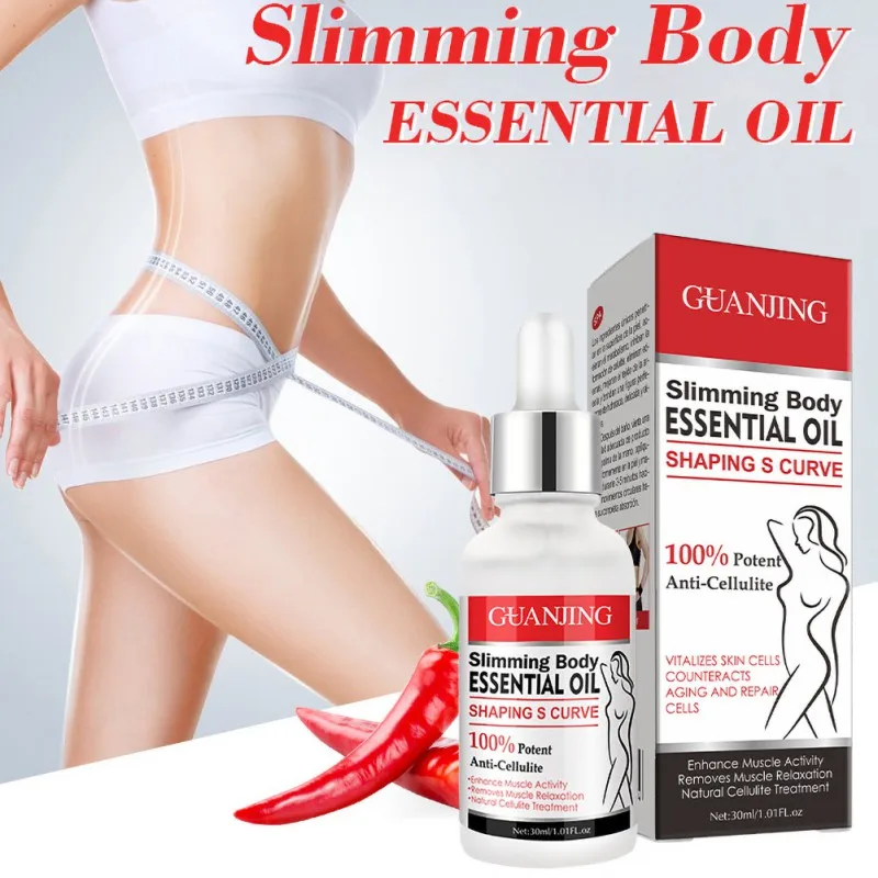 

30ml Chili Body Slimming Essential Oil Lose Weight Massage Thin Leg Waist Fat Burning Anti Cellulite Stimulates Health Care