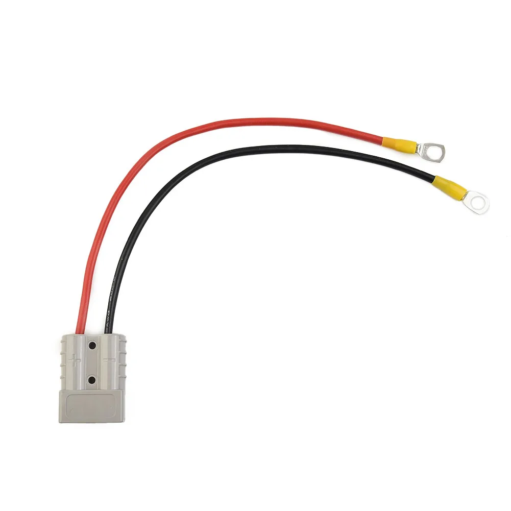 

12AWG 50A Connector For Anderson Plug Lead To Lug M8 Terminal Battery Charging Connector Cable Electron Beam Cross Linking Agent