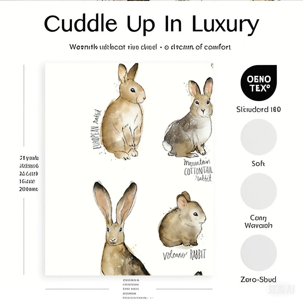 Одеяло Good Rabbits amp Hares Cobija: одеяла одеяло и дышащее.