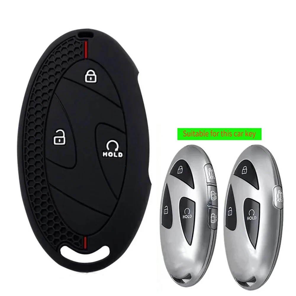 

Силиконовый чехол для автомобильного ключа с 3/4/6 кнопками для Hyundai IONIQ 6 Grandeur GN7 Kona Ev 2023 Lonic 6, аксессуары для автоматического умного дистанционного ключа