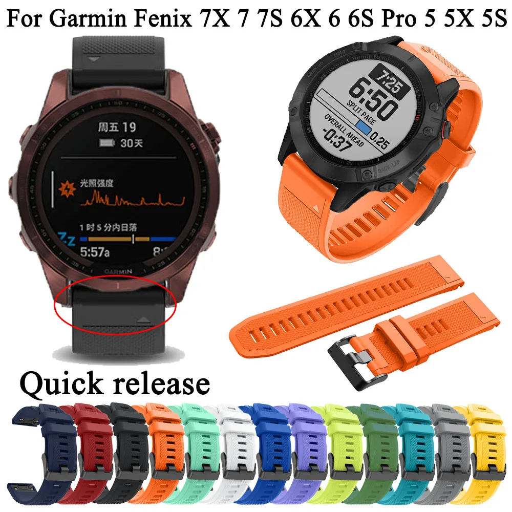 

Новый ремешок для Garmin Fenix 5S 5 5X Forerunner 935 945, силиконовый ремешок на запястье 7S 7 7X 6X 6 6S, ремешок для часов