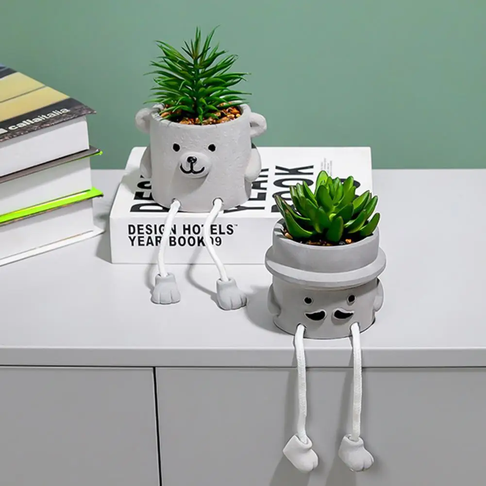 

Leg Shape Pretty Delicate Simulation Flower Bonsai Lightweight Artificial Potted Bonsai Eye-catching for Desktop