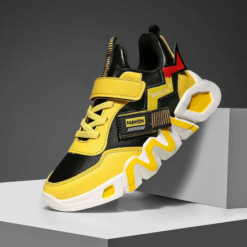 

Children Shoes For Girls Sneakers Kids Casual Shoes Leather Running Footwear Trainers Anti-slippery Fashion School Student 2022