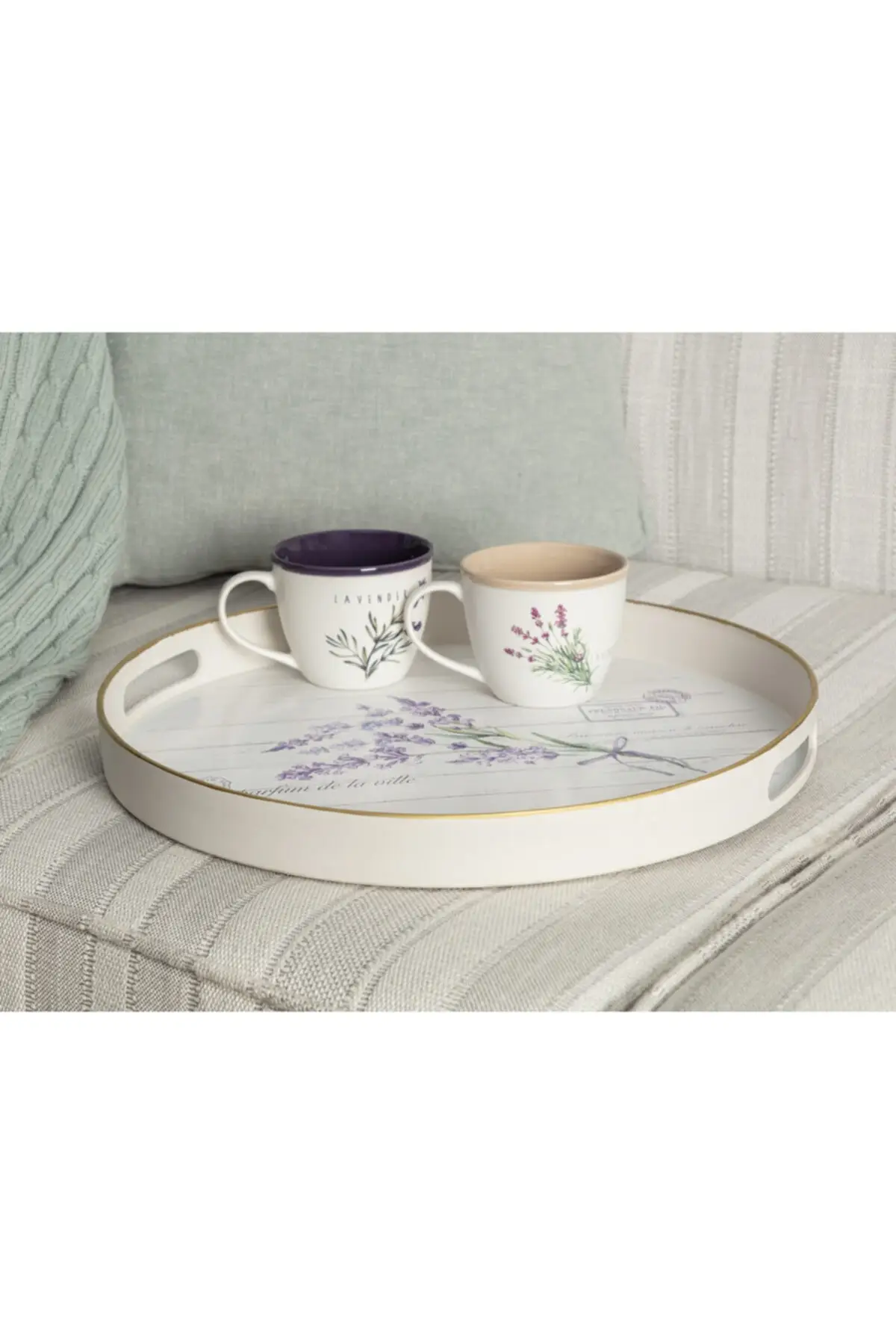 

Lavander Round Tray 35x35 cm