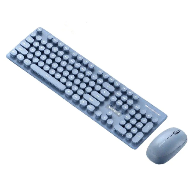 Клавиатура и мышь UTHAI N520 2 4 ГГц механическая в стиле панк