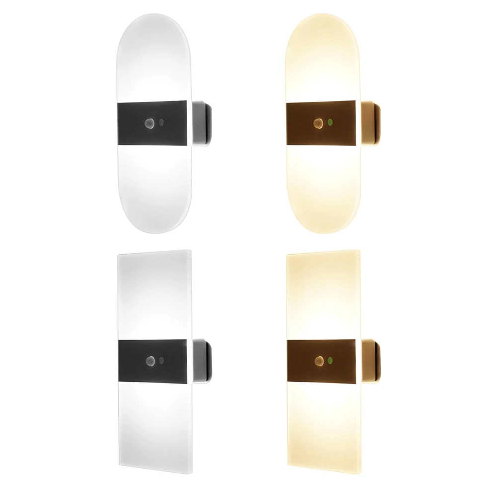 

LED Wall Lamp Rechargeable Bedside Touch Induction Night Light Aisle Lighting Lamp Living Room Night Light Ornament
