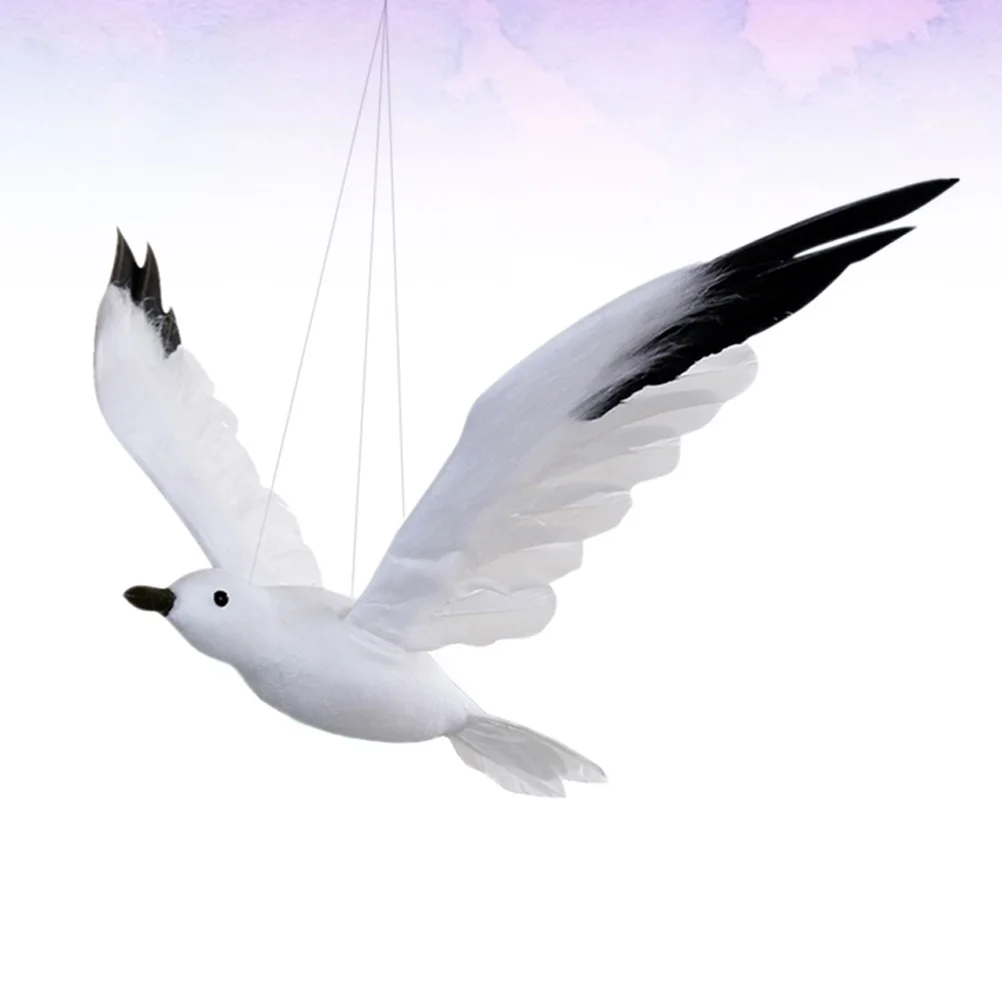 

Hanging Bird Statue White Ornament Seagull Pendant Home Accessories Decorate Seagull Decorations Artificial Birds