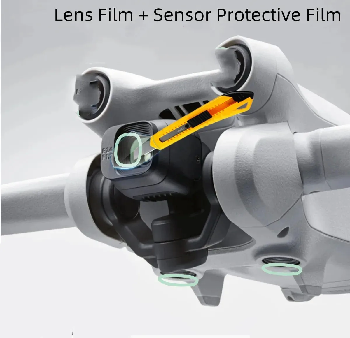 

DJI Drone Pan Tilt Camera Protective Lens Film for DJI Mini 4 Pro Drone Accessories Anti-scratch Anti-Bump for DJI Mini 4 Pro