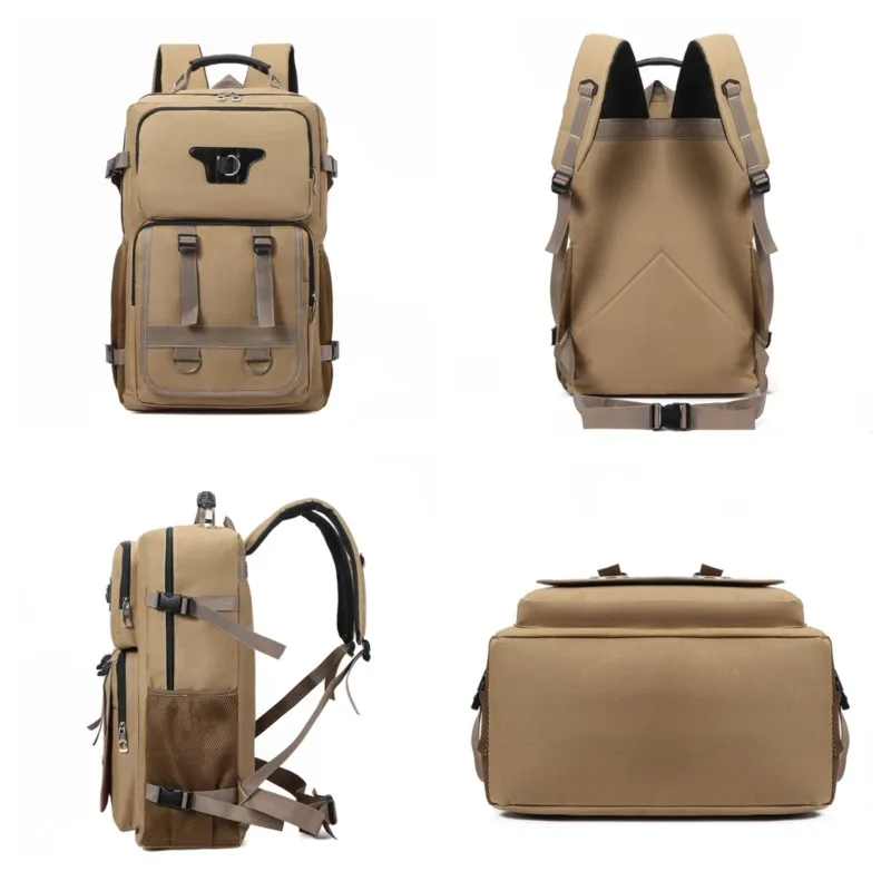 Модный мужской рюкзак холщовые школьные сумки для подростков мальчиков дорожная