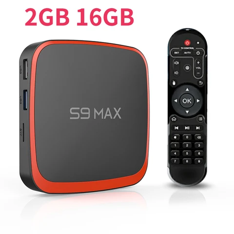 ТВ-приставка S9 Max X3, Android 9,0, Amlogic S905X3, Wi-Fi 2,4 ГГц, 2 + 16 Гб