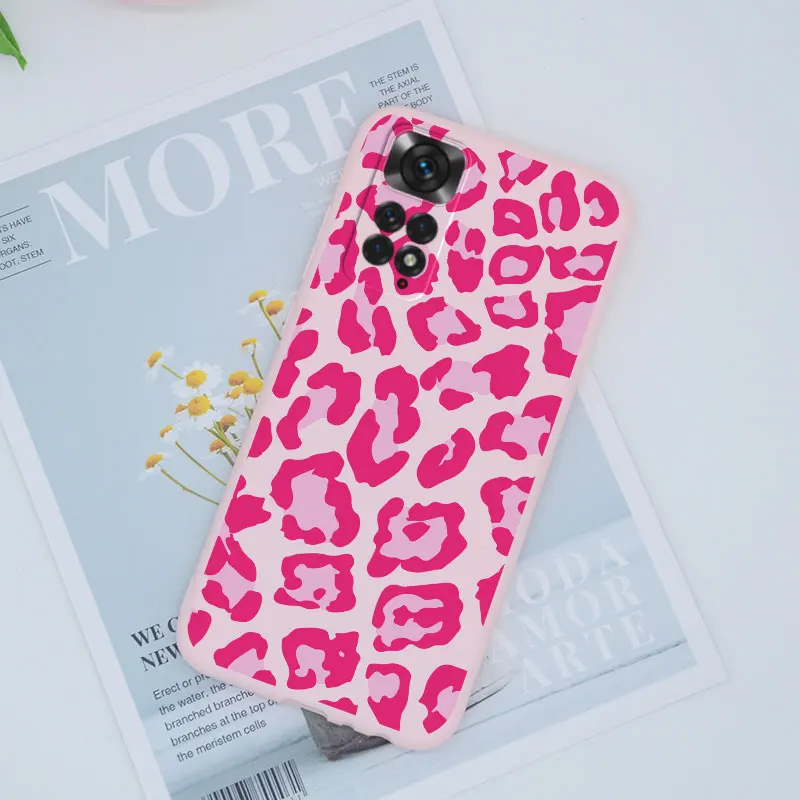 Чехол с леопардовым принтом зебры для Xiaomi Redmi Note 11 S силиконовый чехол коровьим на