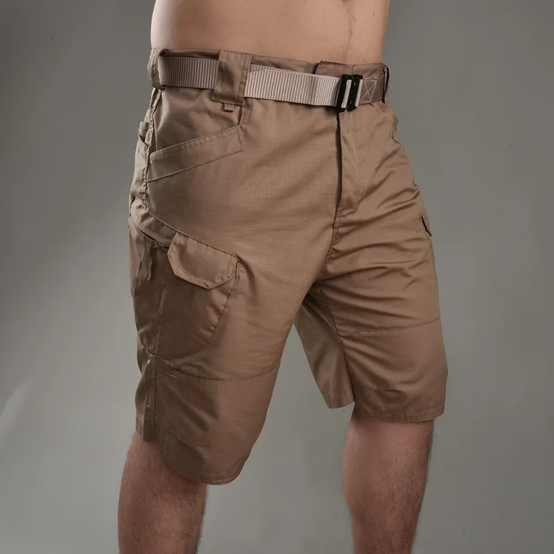 2023 Summer Men Cargo Shorts Tactical Short Pants Waterproof Quick Dry Multi-pocket Shorts Men's Outdoor Clothes Hunting Fishing