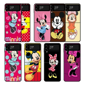 PC Hard For Samsung Galaxy ZFlip Z Flip3 5G Flip ZFlip3 Mickey Mouse and his girlfriend Minnie Smartphone Case