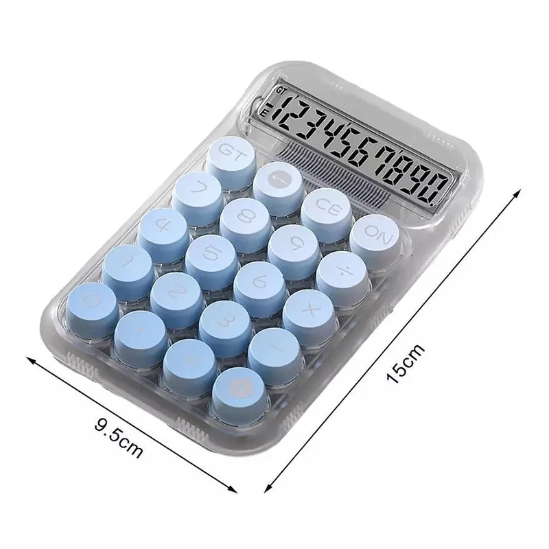 Новый прозрачный градиентный калькулятор с большими кнопками и большим экраном