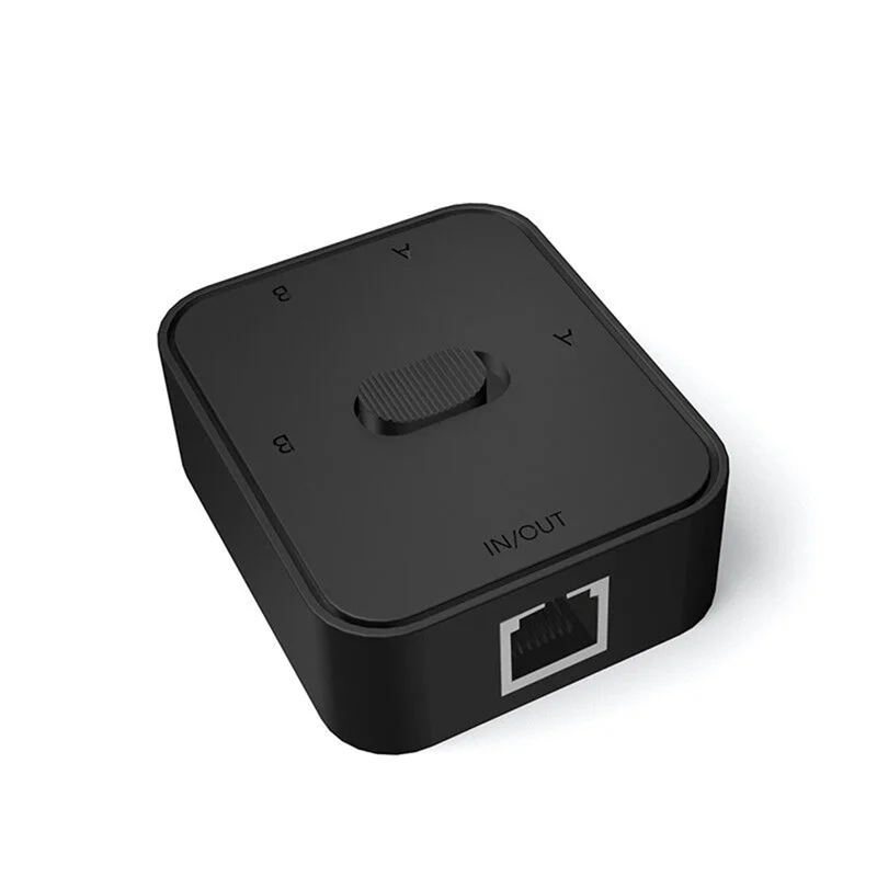 2-портовый сетевой коммутатор RJ45 LAN CAT6 1000 Мбит/с 2 в 1 выход/1 внутренний внешний