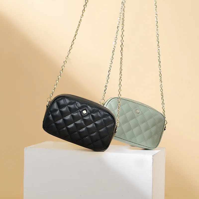 

New chain small fragrance leather mobile phone bag trend bag women's bag fashion Single Shoulder Messenger Bag