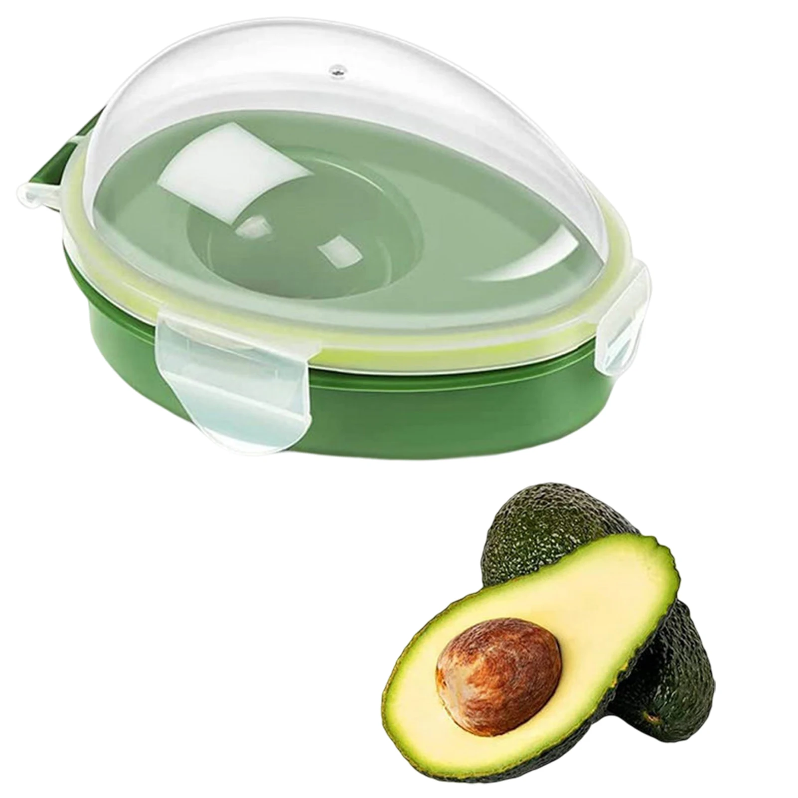 

Food Saver Snap On Lid Fruit Keeper Keep Fresh Sealing Organizer Durable Convenient Avocado Saver Holder For Kitchen Reusable